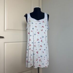 Vintage Fruit Print Sleep Shirt